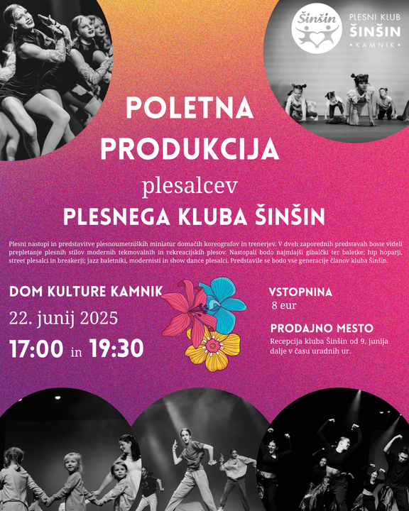 PK Šinšin: Poletna produkcija Plesnega kluba Šinšin