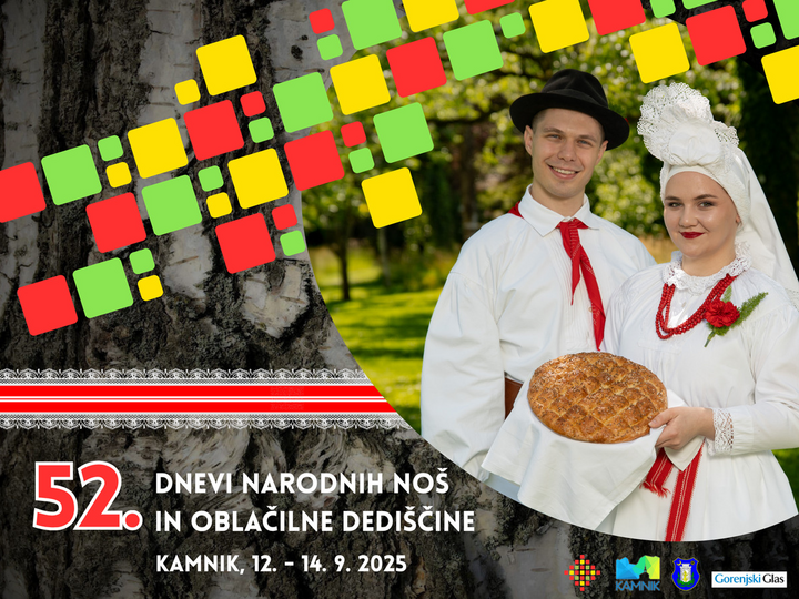 52. dnevi narodnih noš in oblačilne dediščine v kamniku