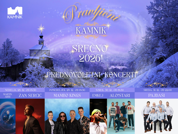 Vabljeni na decembrske koncerte v Pravljičnem Kamniku
